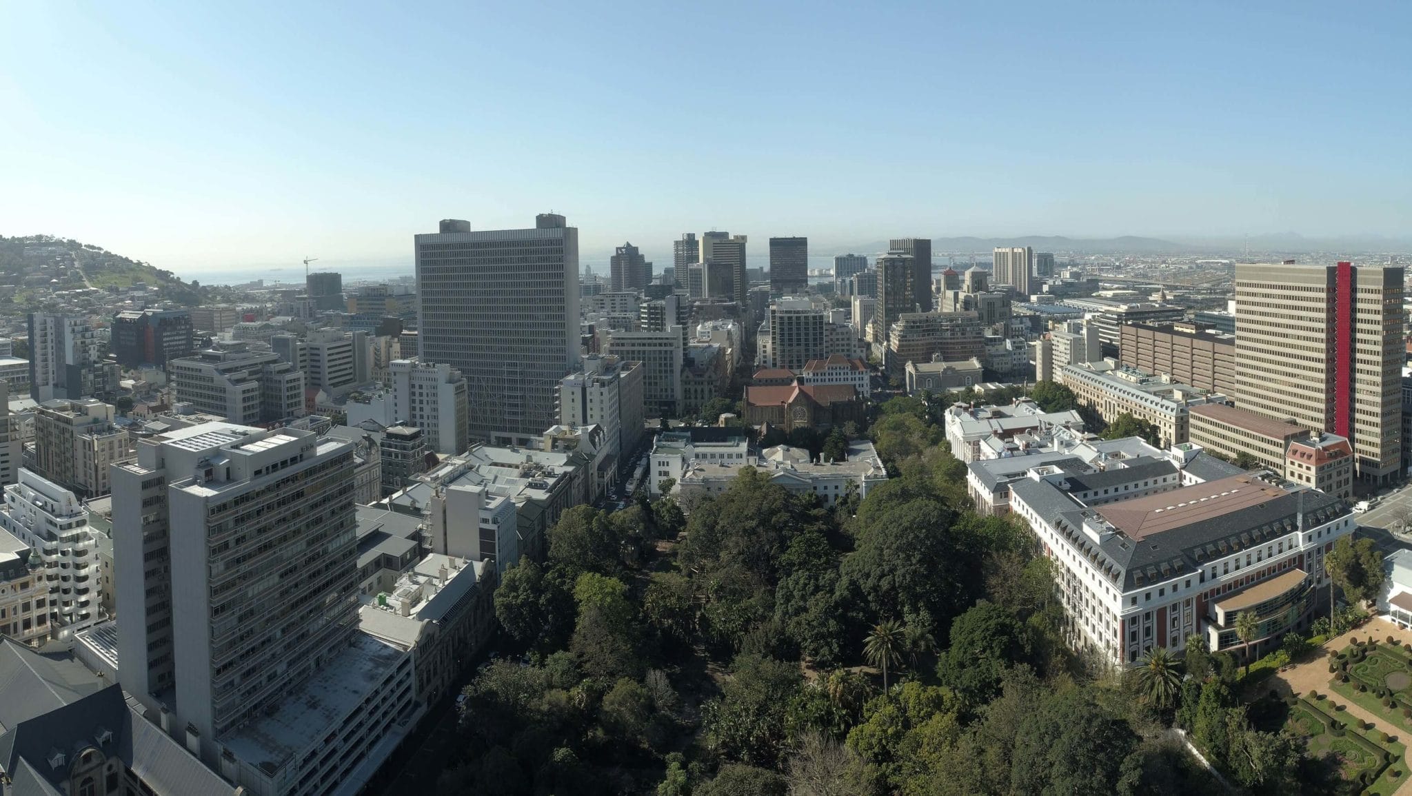 Company Gardens drone aerial