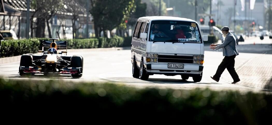 F1 racing legend David Coulthard takes on taxi